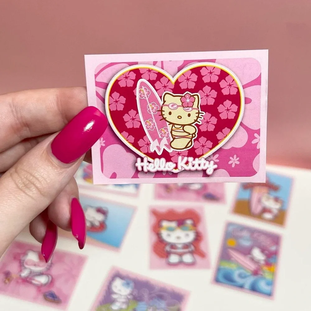 Y2K 2000s mcbling beachy sanrio hello kitty sticker bundle